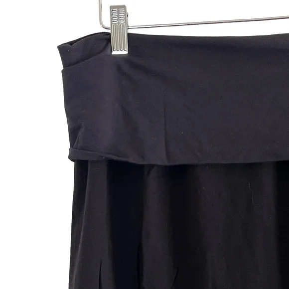 Splendid | Rayon fold over black maxi skirt size medium - Picture 7 of 12